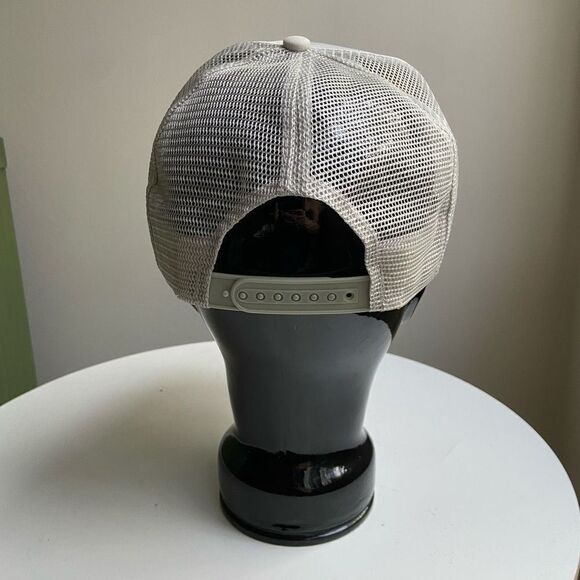 Vintage 80s Hawaiian Hang Loose Grey Adjustable Trucker Hat Cap - Picture 4 of 6